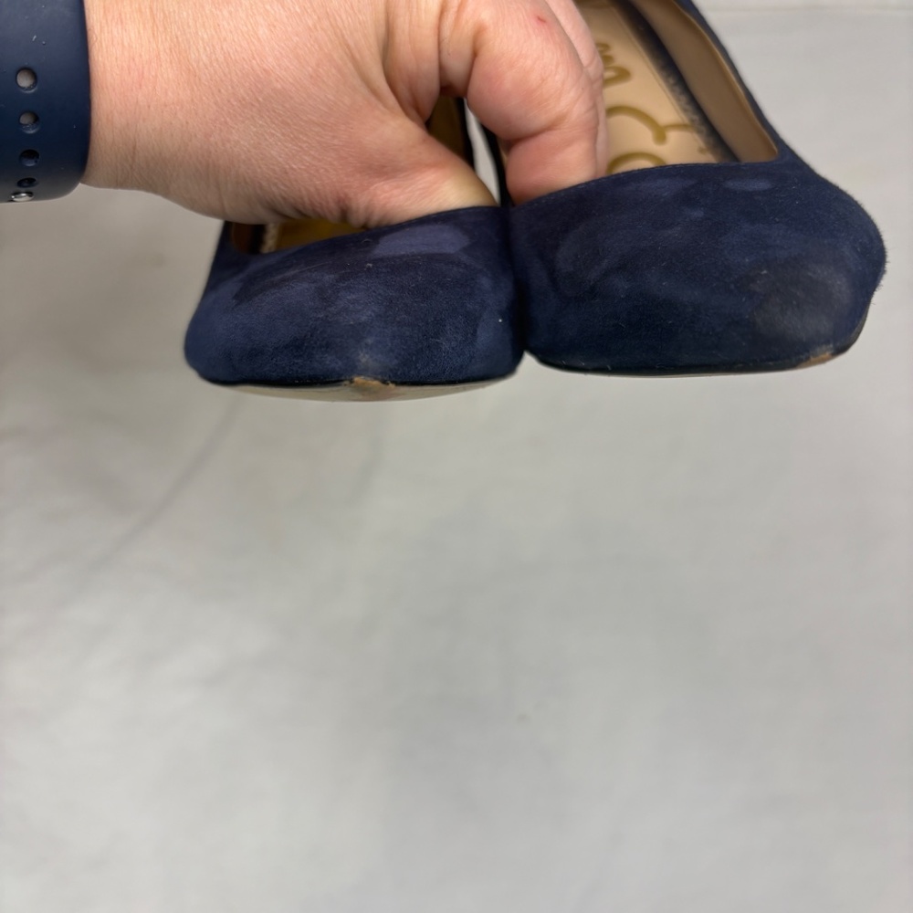 Sam Edelman Women's Hazel Pointed Toe High-Heel Pumps Shoes Suede Navy Size 6 - Picture 12 of 14